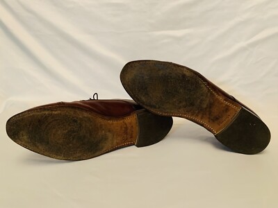 Johnston & Murphy Dark Brown Aristocraft Cap-Toe Oxfords, 8D (Made in USA) Johnston And Murphy Aristocraft Cap Toe Dress Shoes Mens 12  main image 3