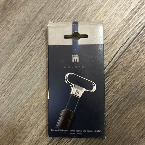 Vintage Monopol Germany Bottle Opener & Corker AHSo Artnr 6285c eBay