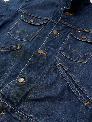 Vintage 70s Wrangler Denim Jacket Size40 124MJ OR 126MJ ?? Made in