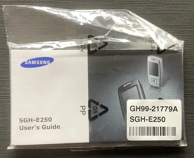 Samsung SGH-E250 User’s Guide In Original Wrapping Mint - Image 1 of 2