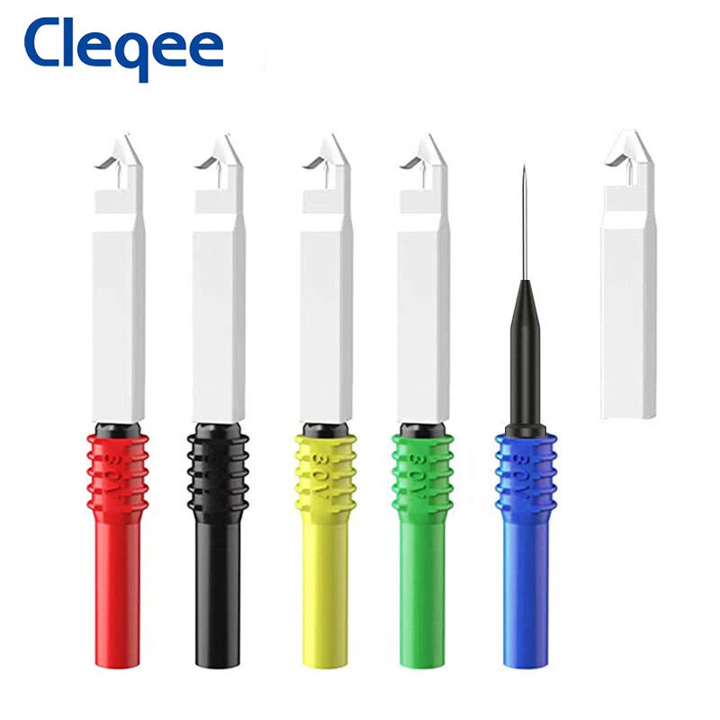 Set 8 Sonde Di Prova Per Multimetro 0,7 Mm In Acciaio Inox - Punte Isolate Rosse E Nere, 4+4, Per Test Elettronici - 4
