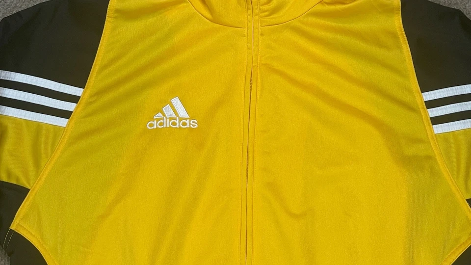 Chaqueta deportiva Adidas LAUF TV 1877 vintage para mujer cremallera completa talla pequeña Foto 4 de 4