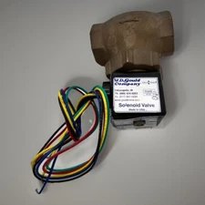 JD Gould Solenoid Valve W/ 1 1/4” spring check valve Used