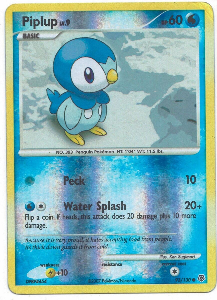  Pokemon - Piplup (93) - Diamond & Pearl : Toys & Games