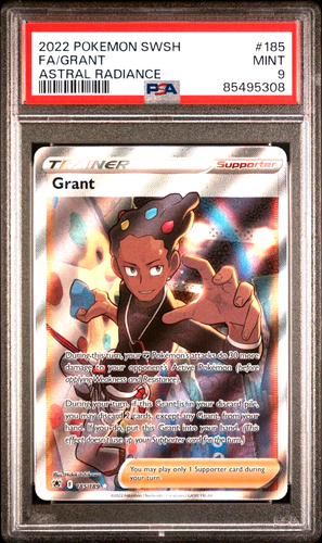 PSA 9 MINT 2022 POKEMON SWORD & SHIELD ASTRAL RADIANCE 185 FULL ART GRANT - Picture 1 of 2