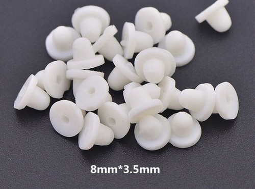 50pcs Clear Silicone Earring Pads Transparent Ear Pad Clips DIY Jewelry Findings - Picture 15 of 33