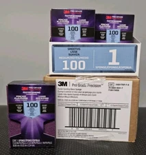 Case of (12) 3M Pro Grade Precision 100 Grit Medium Sanding Sponges 2⅝"x 3¾"x 1"