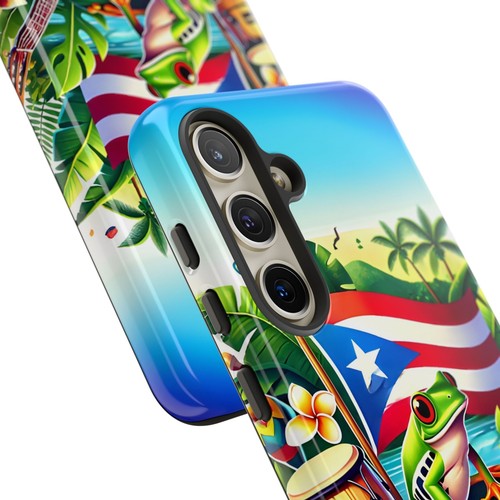 Custodia telefono Tropical Porto Rico - design rana colorata, regalo per Boricua, - Foto 32 di 106