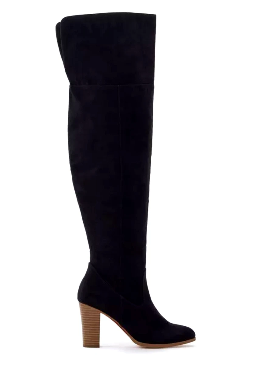 Justfab over the best sale knee black boots