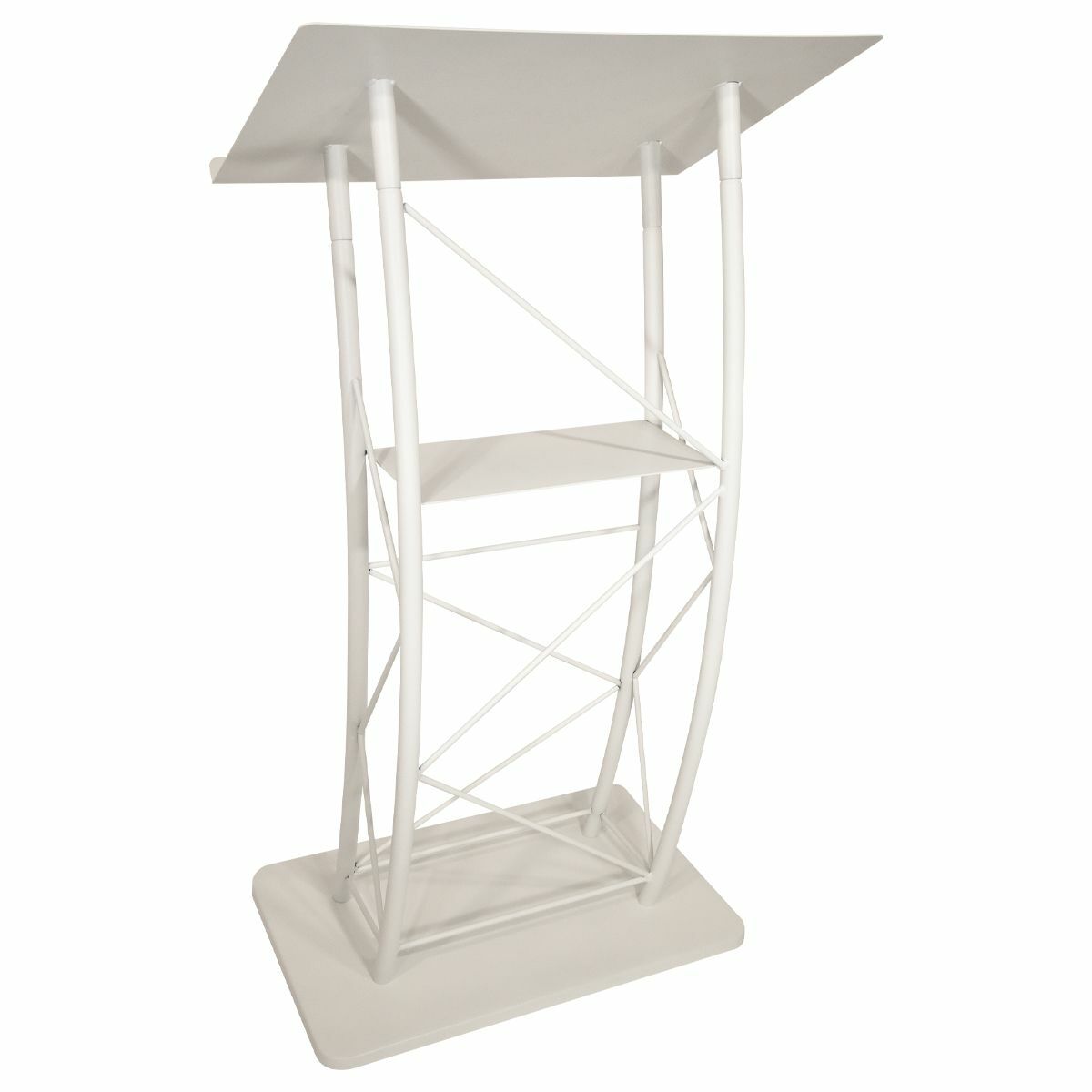 Kingdom KML2W Large Curved Metal Lectern/Podium/Pulpit - The Perfect Podium