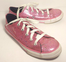 CONVERSE Chuck Taylor Pink Galaxy All Star Glimmer Glitter Shoes. Youth Size 3