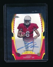 LOGAN THOMAS 2014 TOPPS CHROME MINI DIE CUT RC AUTO REFRACTOR 5/15 *COMMANDERS*