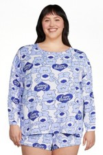 Care Bears gruñón oso pijama conjunto talla grande se ajusta a talla grande
