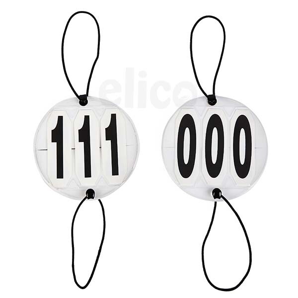 Elico Bridle Numbers – Three digits – Sold In Pairs – For shows and competitions