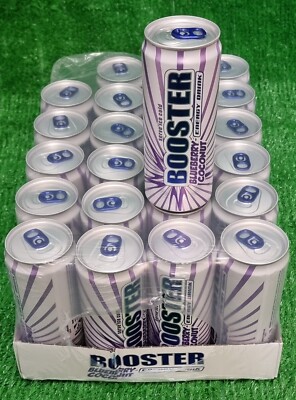 (2,89 /l) BOOSTER Blueberry Coconut 24X0,33l inkl.6 PFAND Energydrink Versand 0 