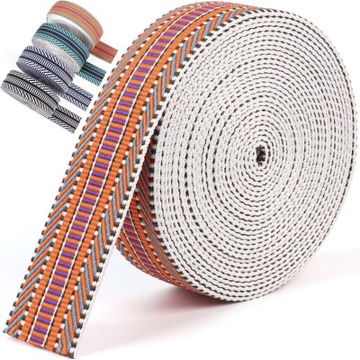 Nylon Webbing 1.5 inch -6 Yards Jacquard Cotton Webbing -Straps Seat Belt Rib...
