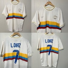 Adidas #7 L Diaz Colombia 100 Year Anniversary Jersey 1924- 2024 Beige Men L NWT