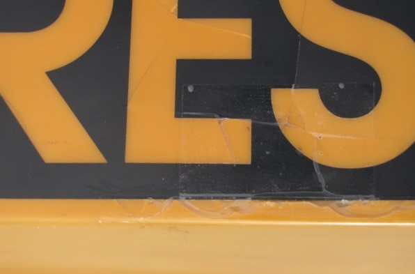 Genuine Vintage YOKOHAMA TIRES Lighted ADVERTISING DEALER SIGN 49" As Is