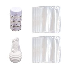 200 PCS Shrink Wrap Bags 9x10 Inch POF Heat Shrink Packaging Baskets Shampoo