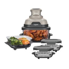 Ninja Crispi Portable Glass Air Fryer, 3.8L 4in1, 1700w, Stone color