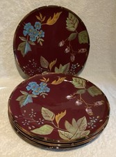 Vintage Hand Painted Tracy Porter 2 Dinner 11.25”W Plates from Cerise Collection