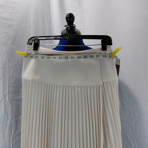 J.Crew Pleated Wrap Skirt Ivory Size 0 Length Midi Skirt Woman’s - Afbeelding 12 van 17