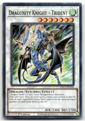Yugioh Dragunity Knight Trident HAC1-EN164 Common 1st Ed MP | eBay