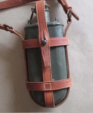 WWI AUSTRIAN HUNGARIAN ARMY BELT FIELD FLASK – CANTEEN / 1916 / AUSTRIA WERKE