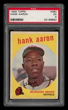 1959 Topps Set-Break #380 Hank Aaron PSA 5 EX