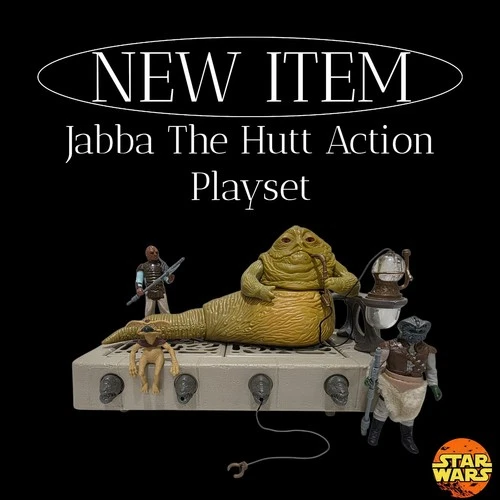 Star Wars Vintage 1983 Rotj Jabba The Hutt Action Playset Complete With Figures