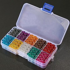 Kit de fusibles de hoja surtida 120 piezas fusibles de coche mezclados de bajo perfil mini surtido