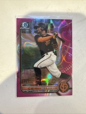 2022 Bowman Chrome Prospects Luis Matos Fuchsia Lava Refractor /199 #4264