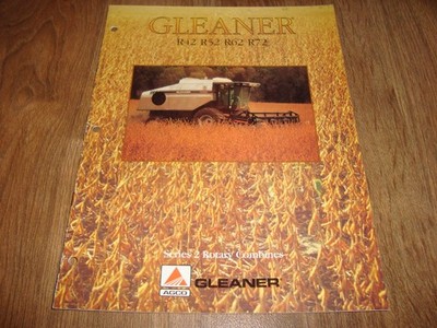 Vintage Agco Gleaner R72 R52 R62 R72 Series 2 Rotary Combines Brochure