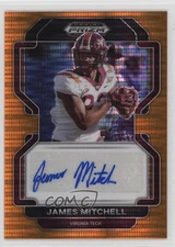 2023 Panini Prizm Draft Picks 2022 Update Orange Pulsar /49 James Mitchell Auto