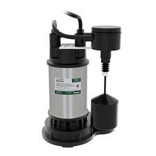 K2 Pumps Sump Pump 1/2 Hp Stainless Steel With Direct In Vertical Switch