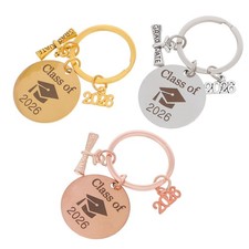 3 Pcs Graduation Inspirational Keychain Graduate Keychains Celebration