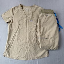 FIGS Technical Collection Scrub Set Womens XS Beige Nurse Catarina Zamora