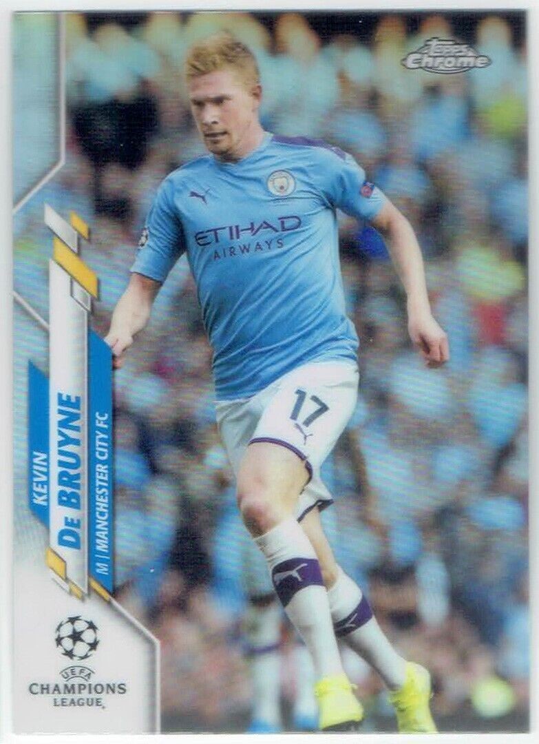 2019-20 Topps Chrome UEFA Refractor Parallel KEVIN De BRUYNE #19 Manchester City