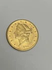 1890-CC $20 Liberty Head Double Eagle Gold Coin Carson City 33.436g Raw