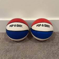 Pop-A-Shot 5 Inch Mini Basketballs Red White Blue Set of 2 for smaller units