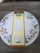 CORELLE RARE DELICATE ARRAY BURNER COVER SET OF 4 PIECES METAL FREE USA SHIP