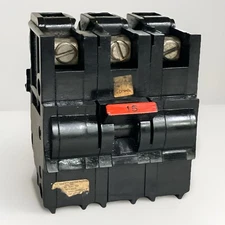 FPE Federal pacific NA315 3 Pole 15 Amp 240V circuit breaker NA 3P15 Stab Lok