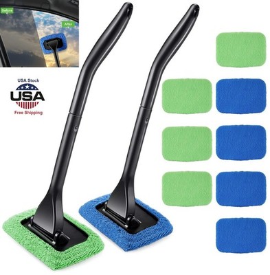 14× Window Windshield Cleaning Tool Microfiber Car Wiper Cleaner Glass Brush US