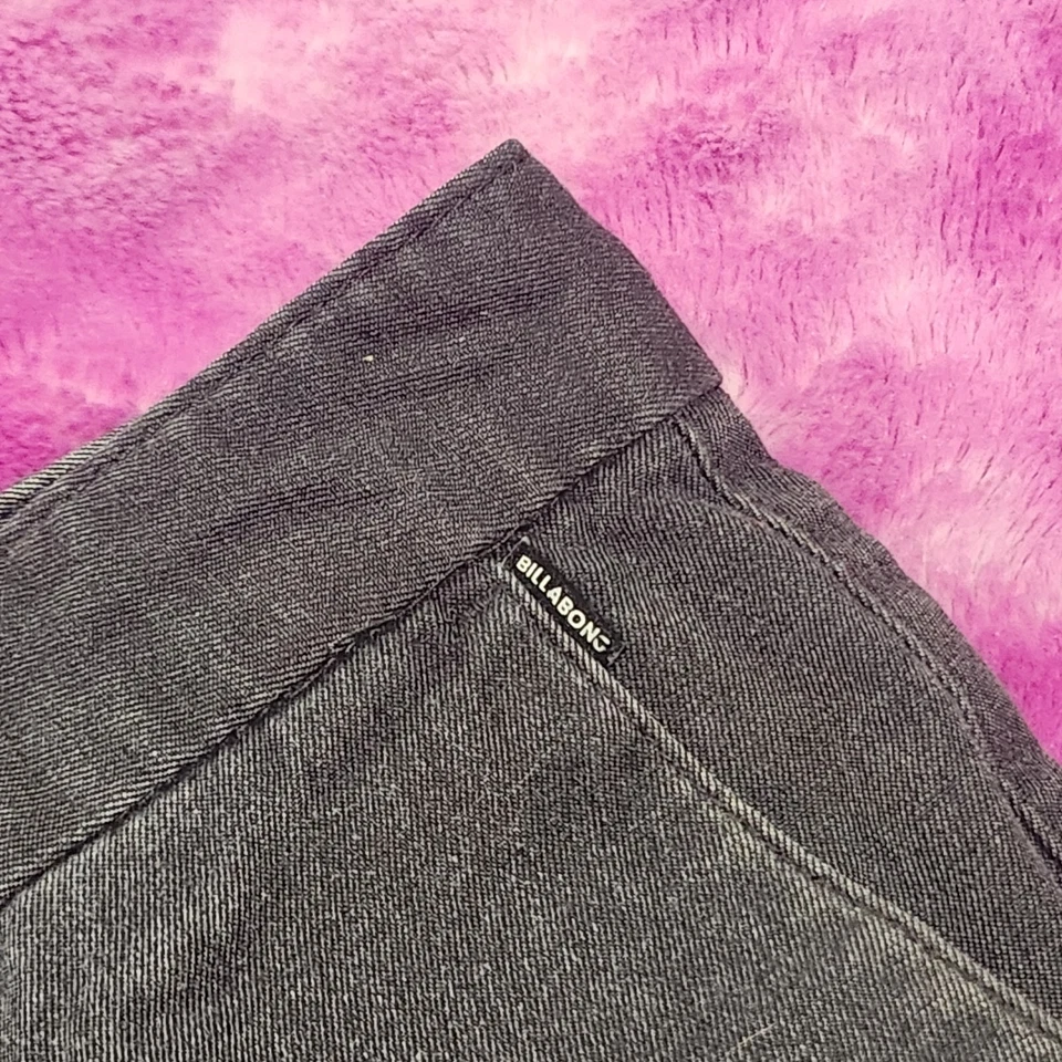 Billabong Carte Stretch Shorts Men’s 38 Gray Chino Flat Front Casual Comfort Fit - Image 2 of 4