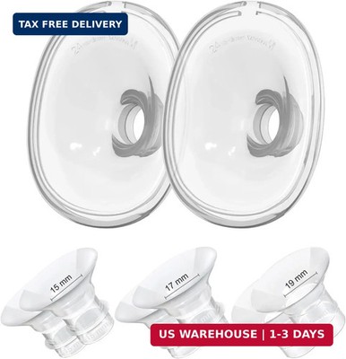Flange Inserts 15/17/19mm 6PCS, 24mm Flange Compatible with Lansinoh Discreet Du
