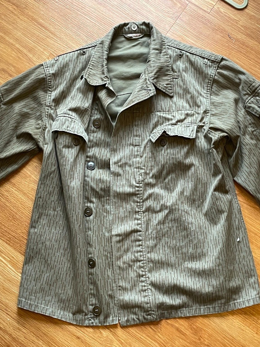 East German NVA Field Jacket Original/Vintage Strichtarn/Rain