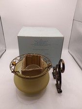 PartyLite PARIS RETRO Hanging Candle Lamp P7674 Votive Tealight Amber Holder h04