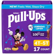 Pull-Ups Boys' Potty Training Pants, Size 4T-5T 4T-5T, Multi-colored