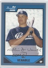 2007 Bowman Prospects Blue 240/500 Will Venable #BP84 0a7