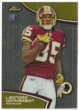 LEONARD HANKERSON - 2011 Topps Finest Rookie Card  #121 - WR - Redskins  (2596a). rookie card picture